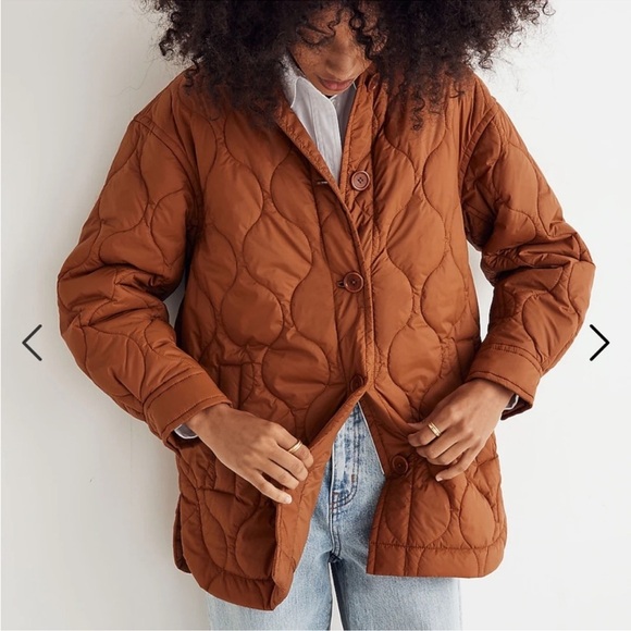 MADEWELL Airpuff Shirt-Jacket BROWN NG623 - Picture 1 of 6
